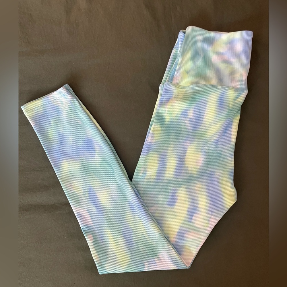 Carbon38 Ribbed Tie Dye 7/8 Leggings